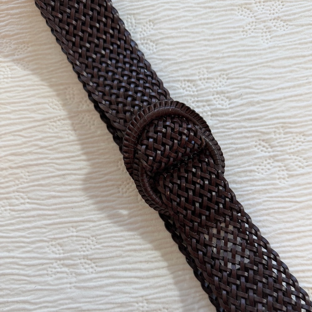 J. Crew Belt Brown woven size M/L - Picture 6 of 11